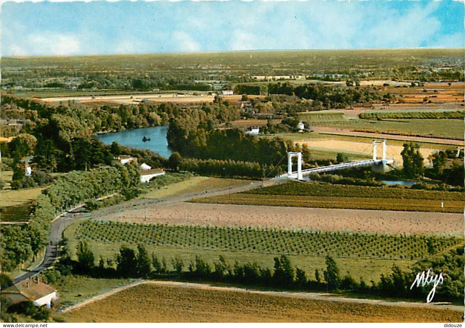 Carte Postale - 82 - Lafrançaise - Pont sur le Tarn et vue sur la plaine - Vue aérienne - CPM - Voir Scans Recto-Verso -