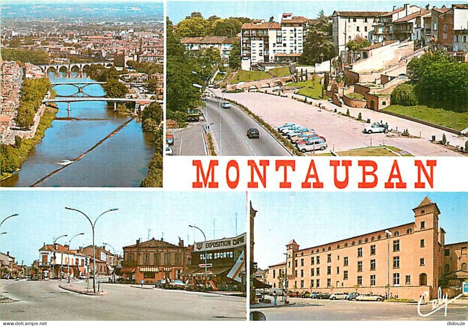 Carte Postale - 82 - Montauban - Multivues - Automobiles - Flamme Postale de Montauban - CPM - Voir Scans Recto-Verso -