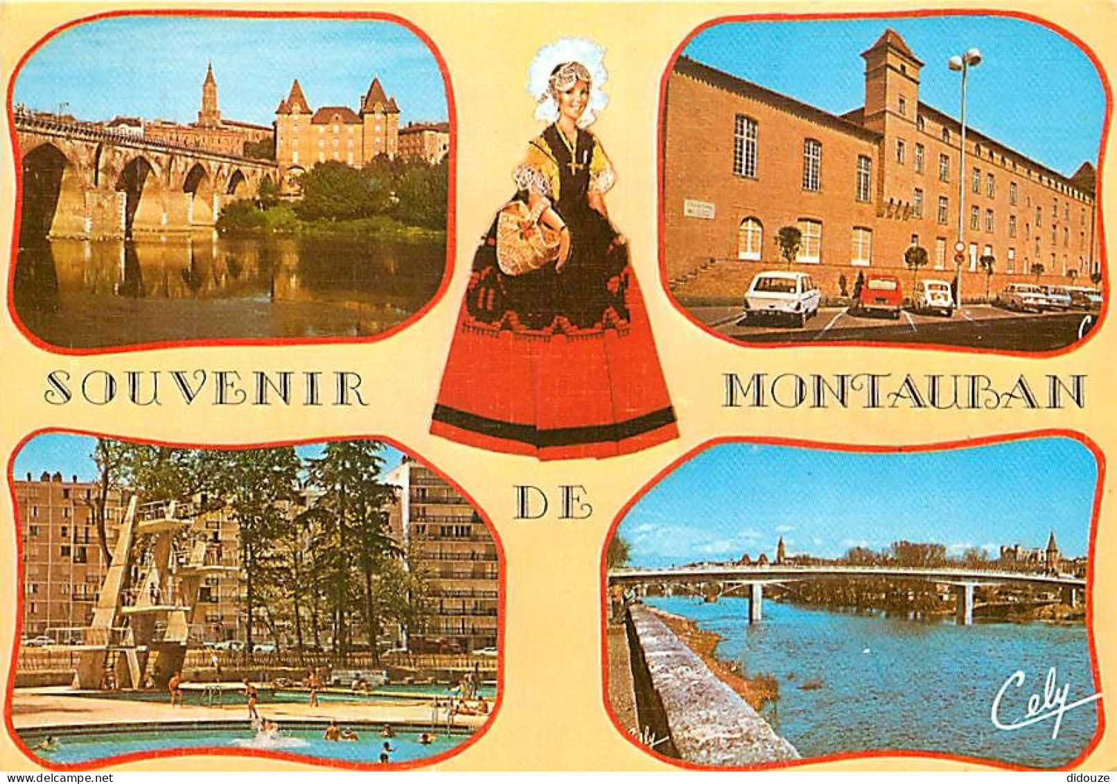 Carte Postale - 82 - Montauban - Multivues - Automobiles - Folklore - Piscine - Flamme Postale de Montauban - CPM - Voir