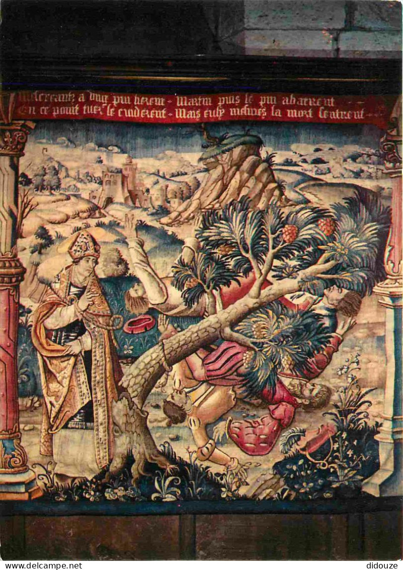 Carte Postale - 82 - Montpezat de Quercy - intérieur de la Collégiale Saint Martin - Tapisserie Flamande du XVIe siècle