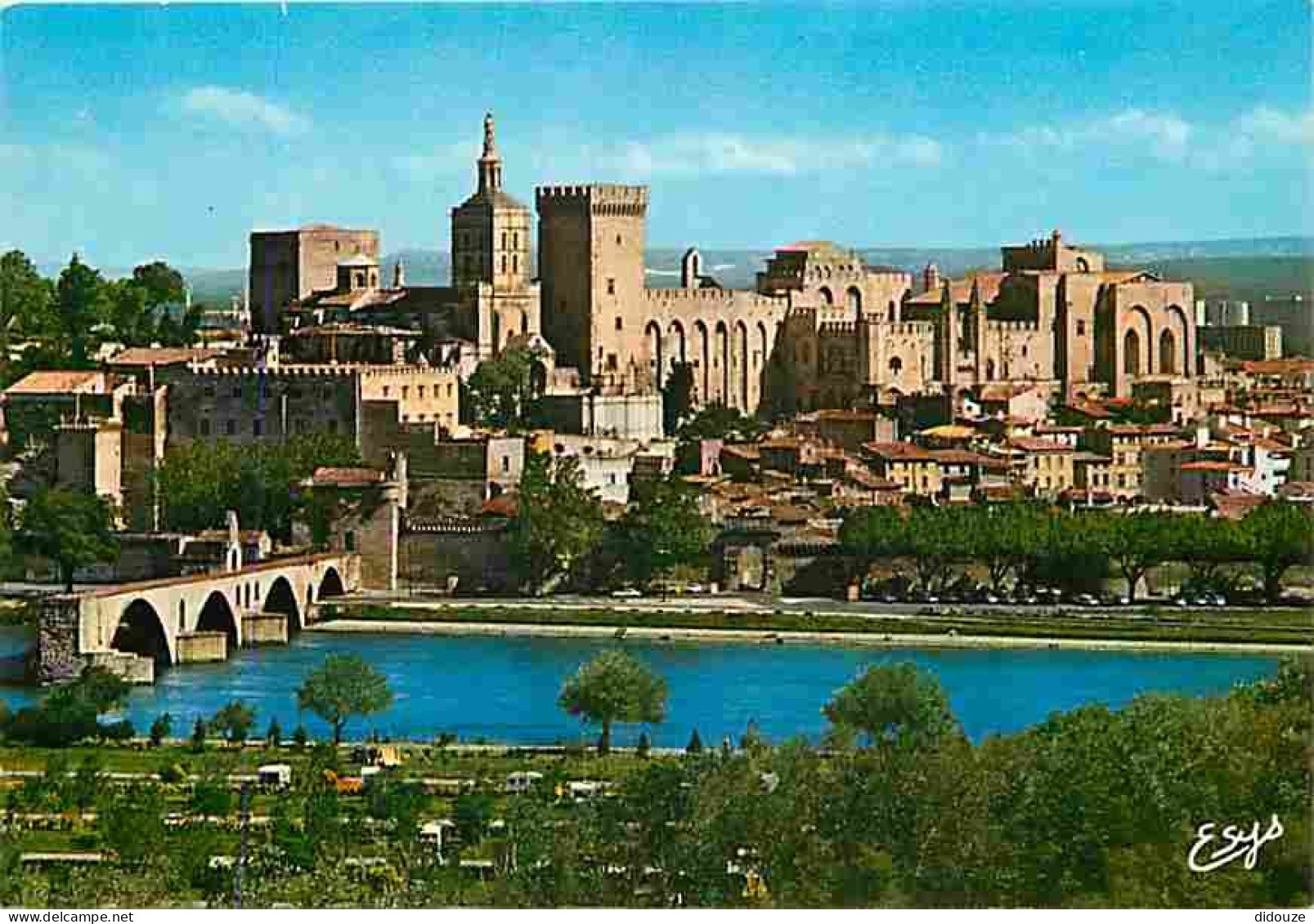 Carte Postale - 84 - Avignon - Le Pont Saint Bénézet - Le Palais des Papes - CPM - Voir Scans Recto-Verso - Poscard - Ca
