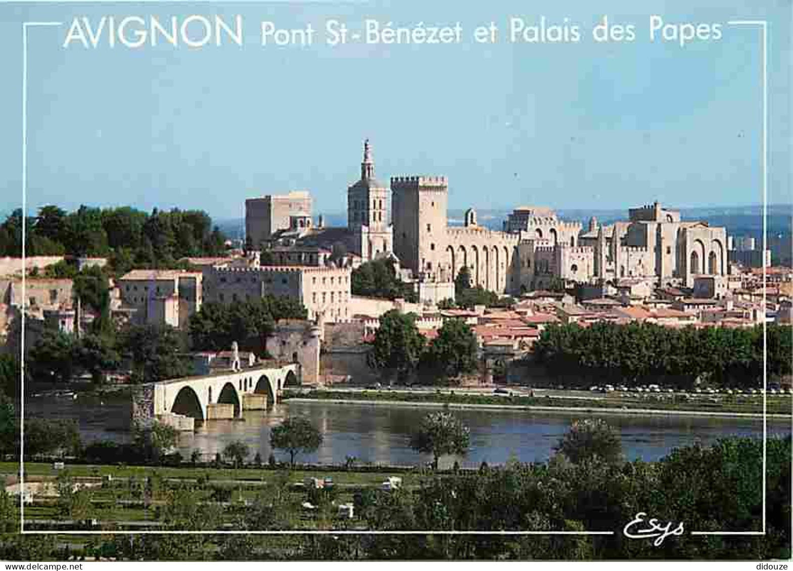 Carte Postale - 84 - Avignon - Pont Saint Benezet dit Pont d'Avignon - Petit Palais - Notre Dame des Doms - Palais des P