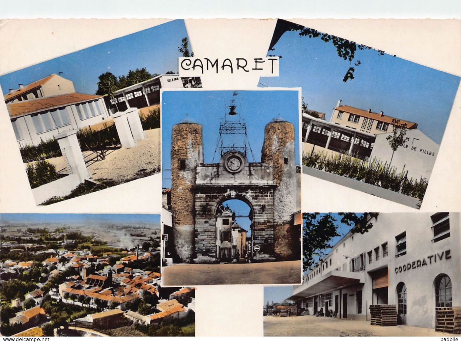 carte postale [84] Vaucluse > Camaret sur Aigues  la cave Coopérative   très beau plan