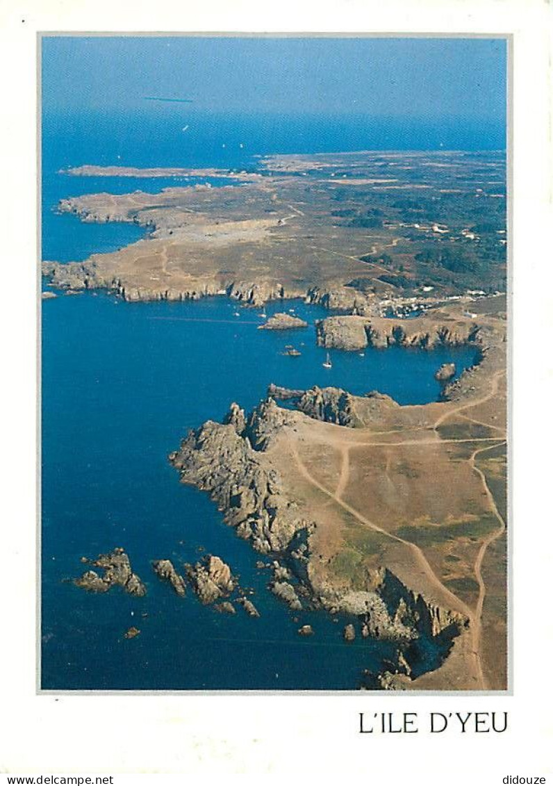 Carte Postale - 85 - Ile d'Yeu - La Côte Sauvage - Vue aérienne - Flamme Postale de l'Ile d'Yeu - CPM - Voir Scans Recto