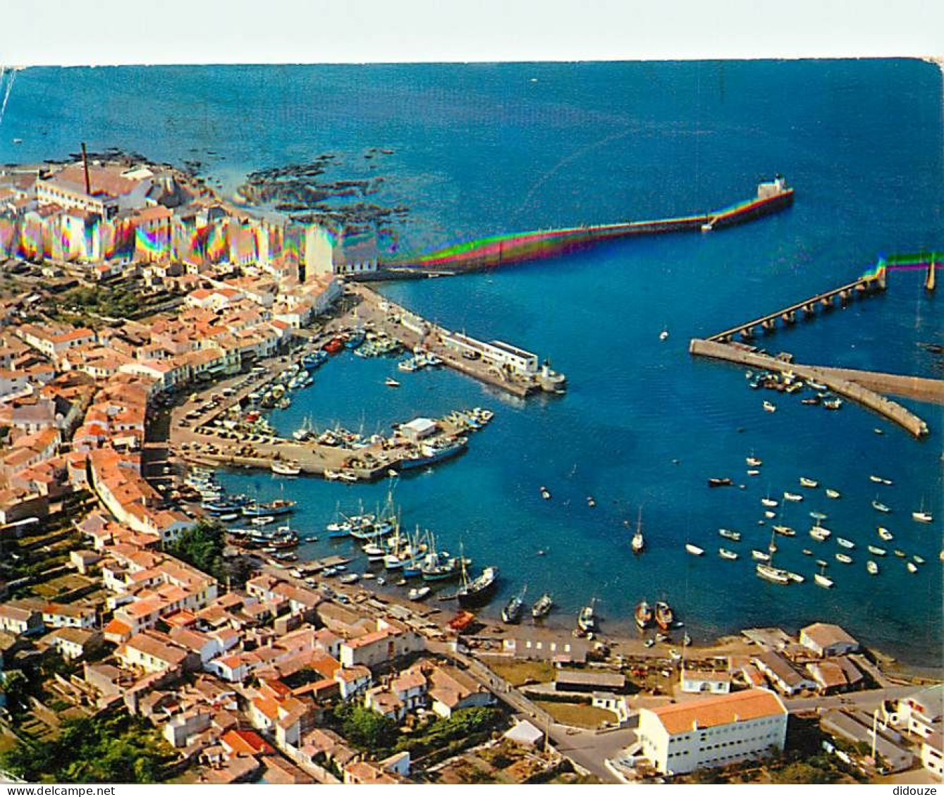 Carte Postale - 85 - Ile d'Yeu - Port Joinville - Vue aérienne - Flamme Postale de l'Ile d'Yeu - CPM - Voir Scans Recto-