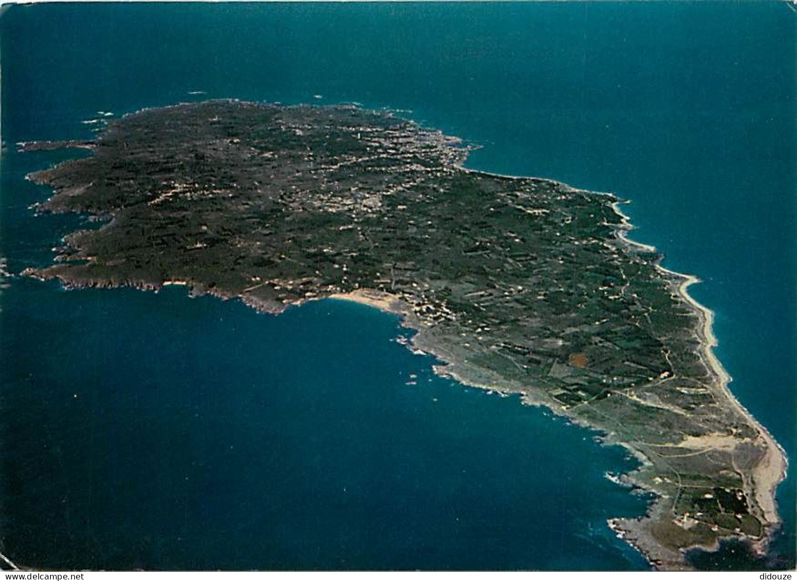 Carte Postale - 85 - Ile d'Yeu - Vue Générale aérienne - Flamme Postale de l'Ile d'Yeu - CPM - Voir Scans Recto-Verso -