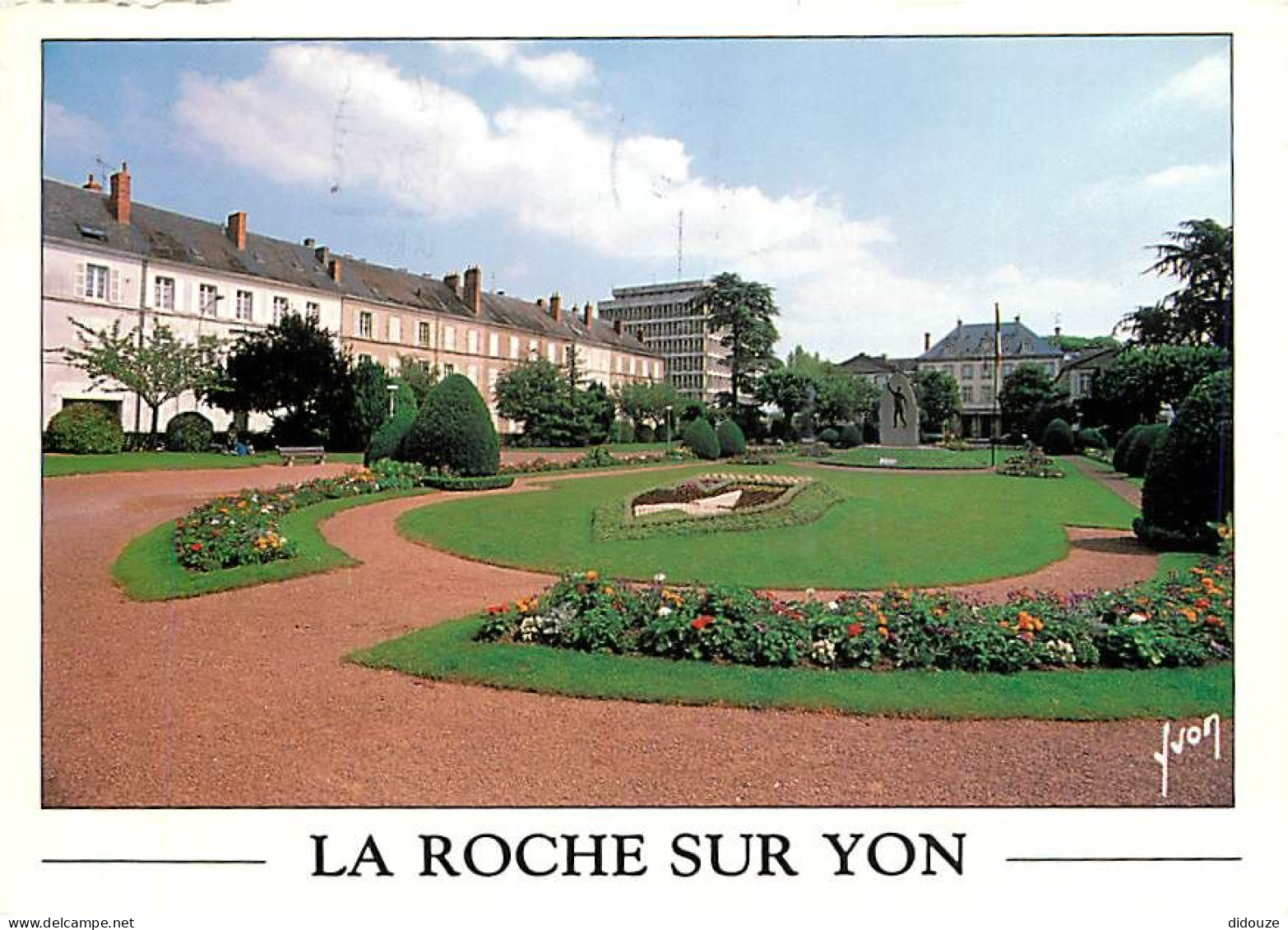 Carte Postale - 85 - La Roche sur Yon - Jardin de la préfecture - Fleurs - Flamme Postale de La Roche sur Yon - CPM - Vo