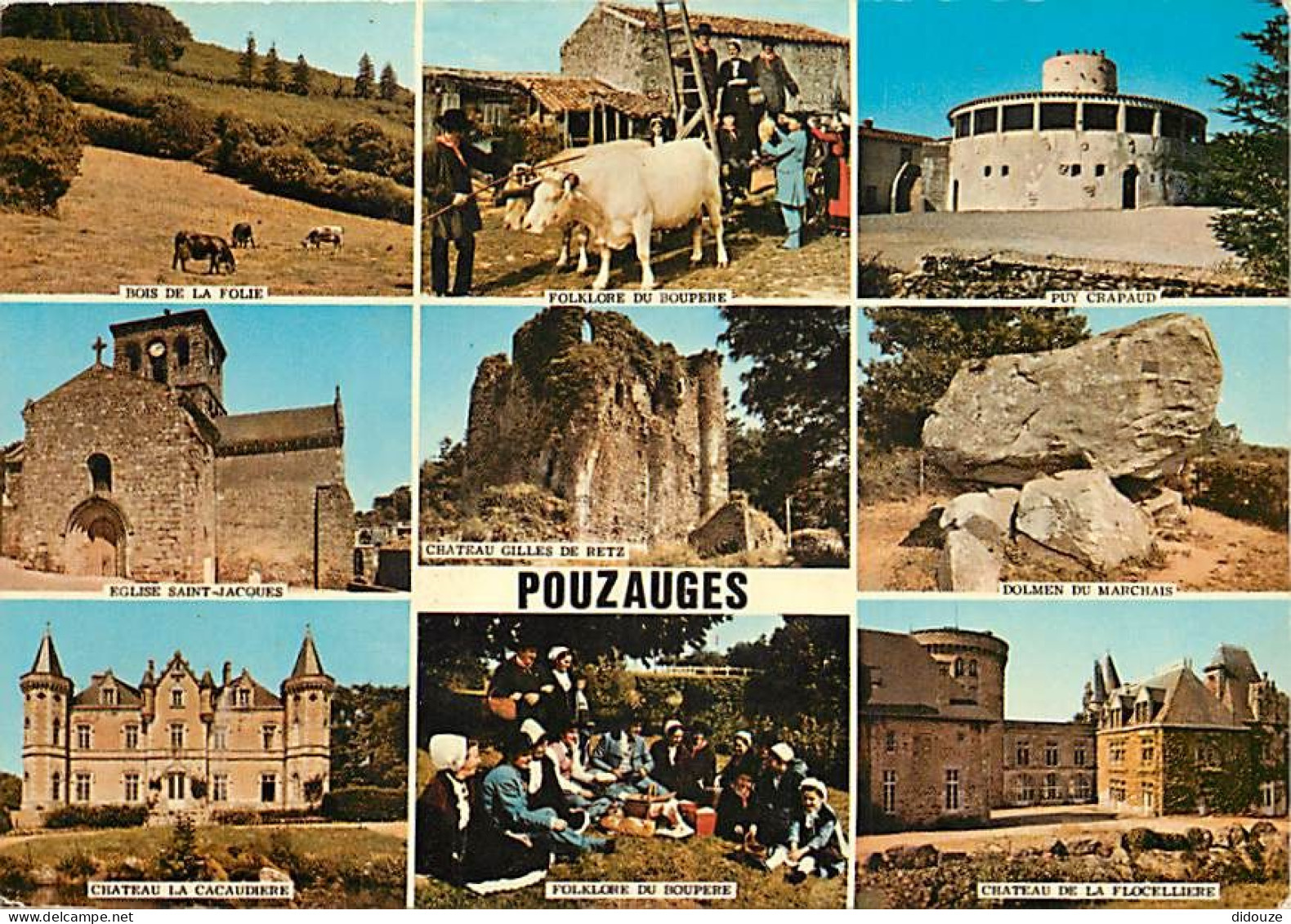 Carte Postale - 85 - Pouzauges - Multivues - Folklore - Bœufs - Vaches - Mouilleron en Pareds - CPM - Voir Scans Recto-V