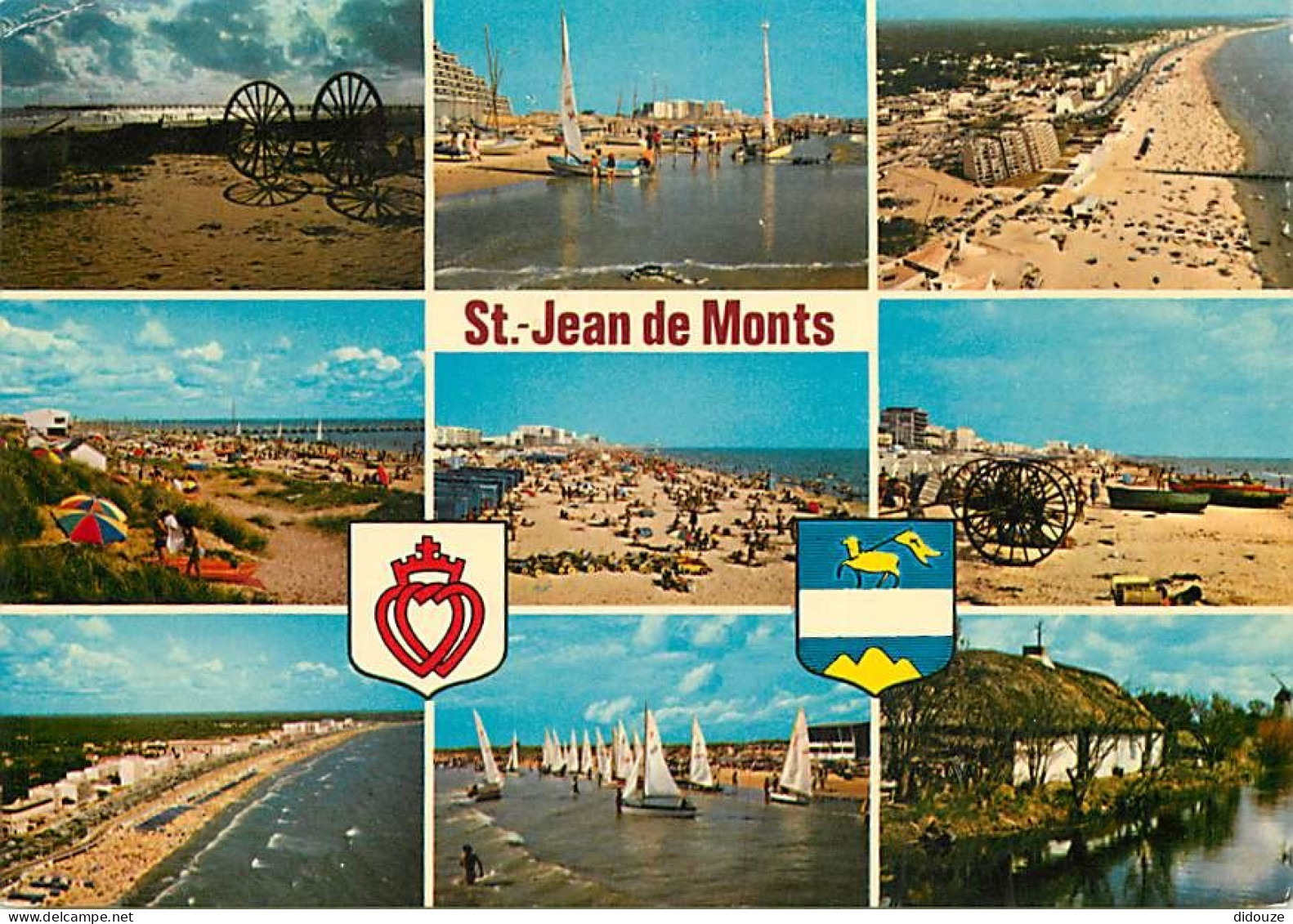 Carte Postale - 85 - Saint Jean de Monts - Multivues - Blasons - Flamme Postale de Saint Jean de Monts - CPM - Voir Scan