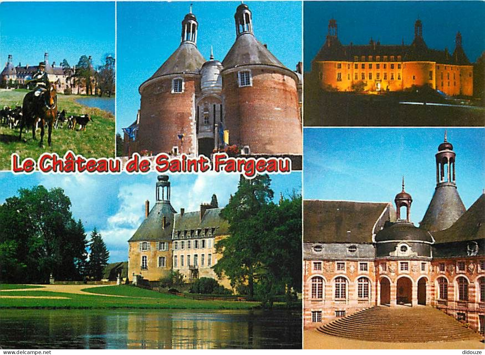 Carte Postale - 89 - Saint Fargeau - Le Château - Multivues - Flamme Postale de Saint Fargeau - CPM - Voir Scans Recto-V