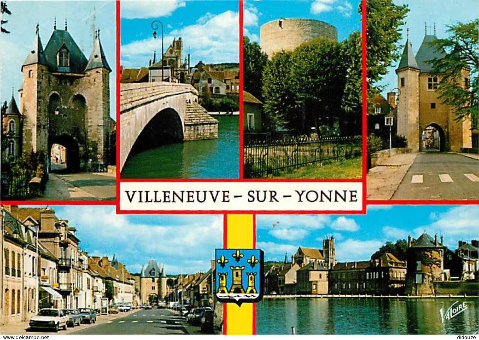 Carte Postale - 89 - Villeneuve sur Yonne - Multivues - Blasons - Flamme Postale de Villeneuve sur Yonne - CPM - Voir Sc