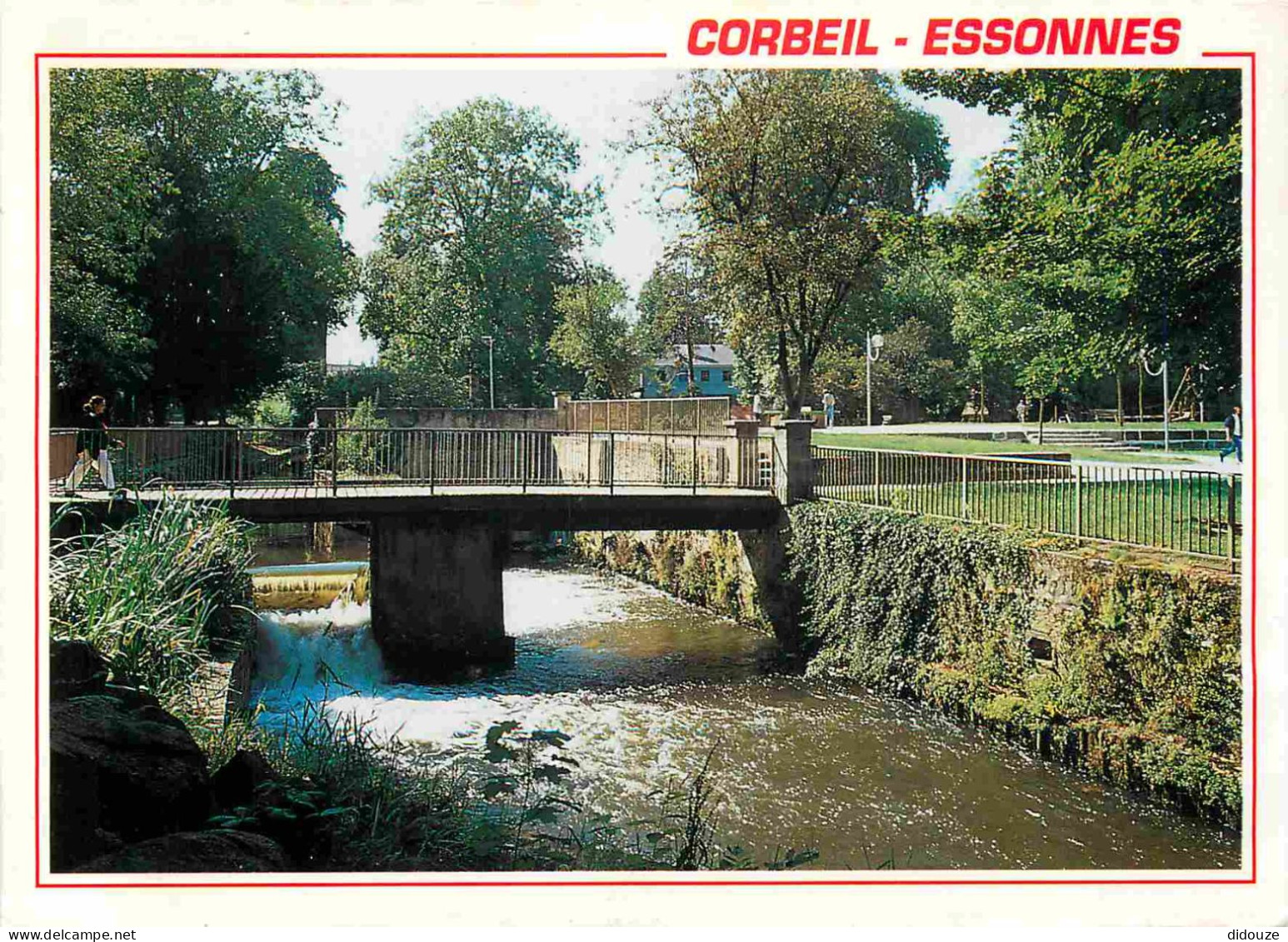 Carte Postale - 91 - Corbeil-essonnes - Passerelle sur l'Essonne -  -  -  -  - CPM -  -  - Voir Scans Recto-Verso