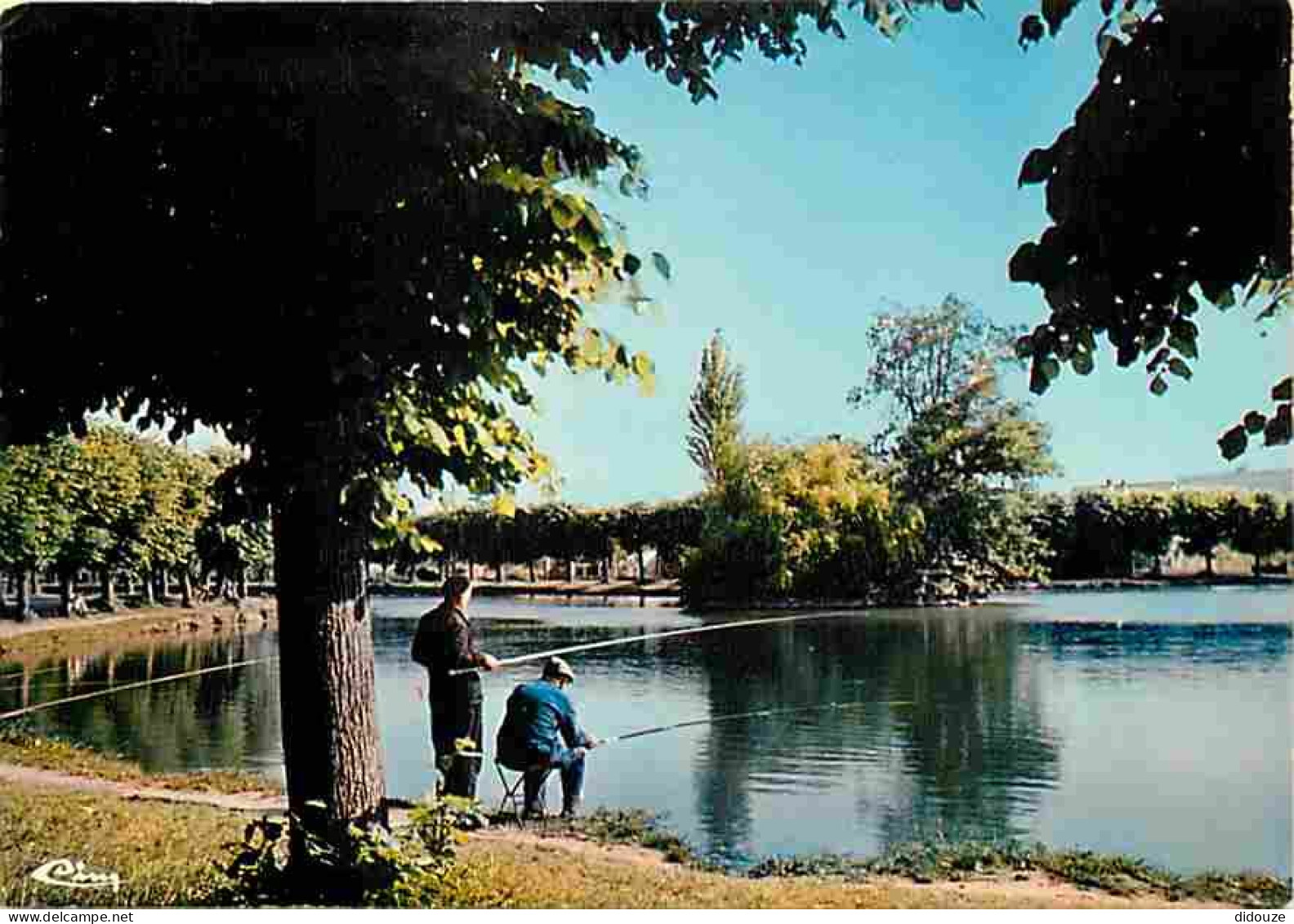 Carte Postale - 91 - Vigneux sur Seine - Le lac - Pecheur à la ligne - CPM - Voir Scans Recto-Verso - Poscard - Carta Po