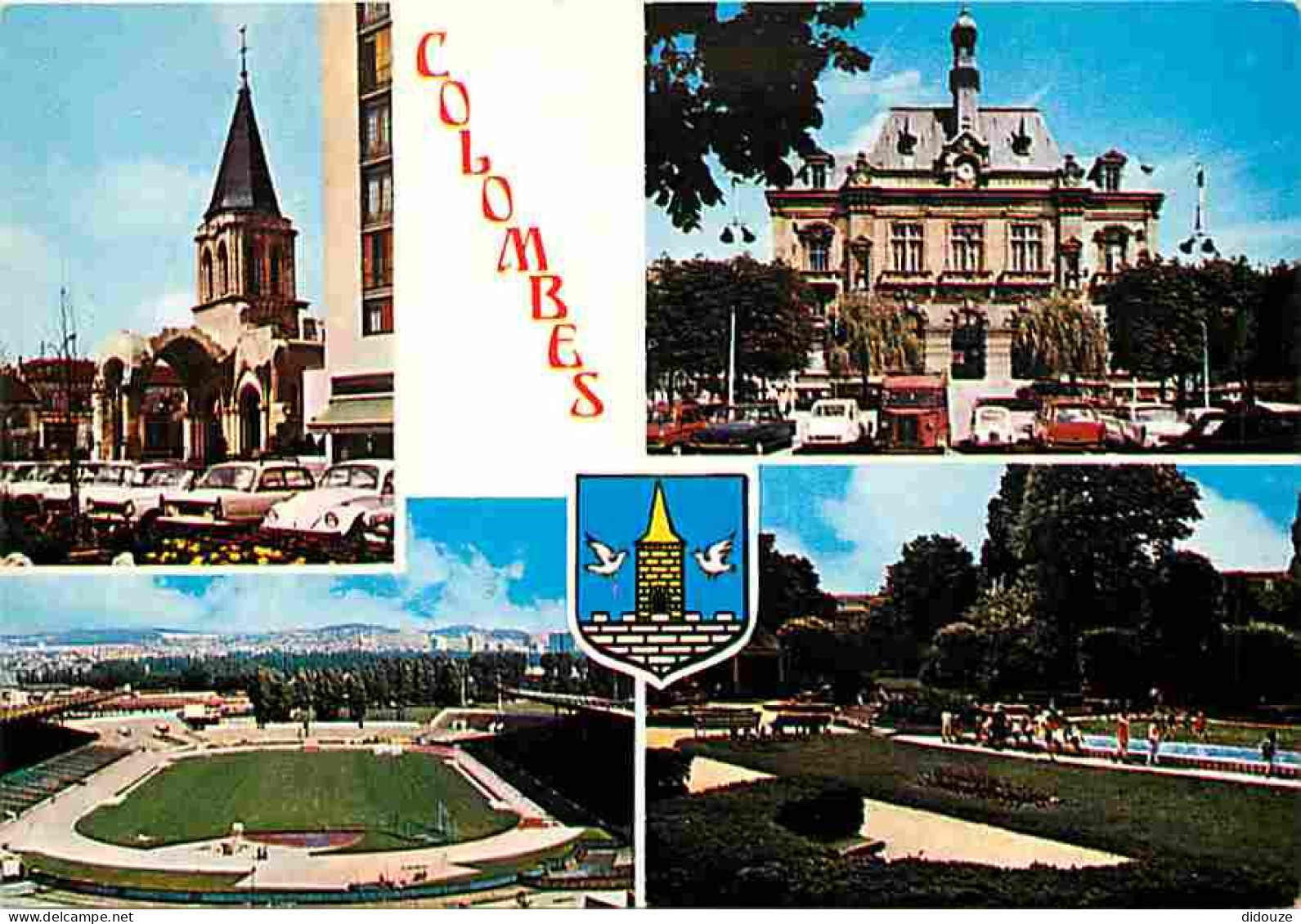 Carte Postale - 92 - Colombes - Multivues - Automobiles - Blasons - Stade de Colombes - Carte Neuve - CPM - Voir Scans R