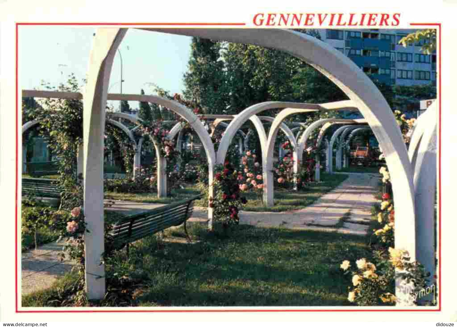Carte Postale - 92 - Gennevilliers - La Roseraie - Fleurs - Roses - CPM - Voir Scans Recto-Verso - Poscard - Carta Posta
