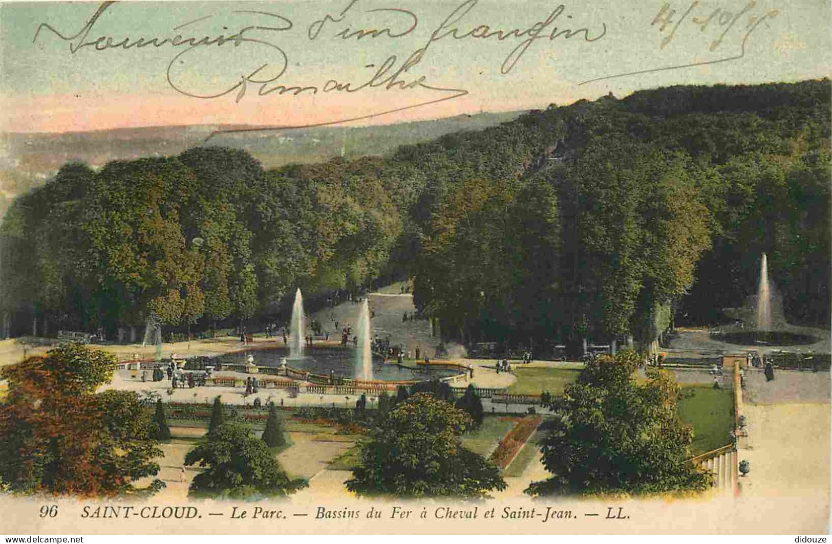 Carte Postale - 92 - Saint Cloud - Parc de Saint Cloud - Bassins du Fer à Cheval et Saint-Jean - CPA - Voir Scans Recto-
