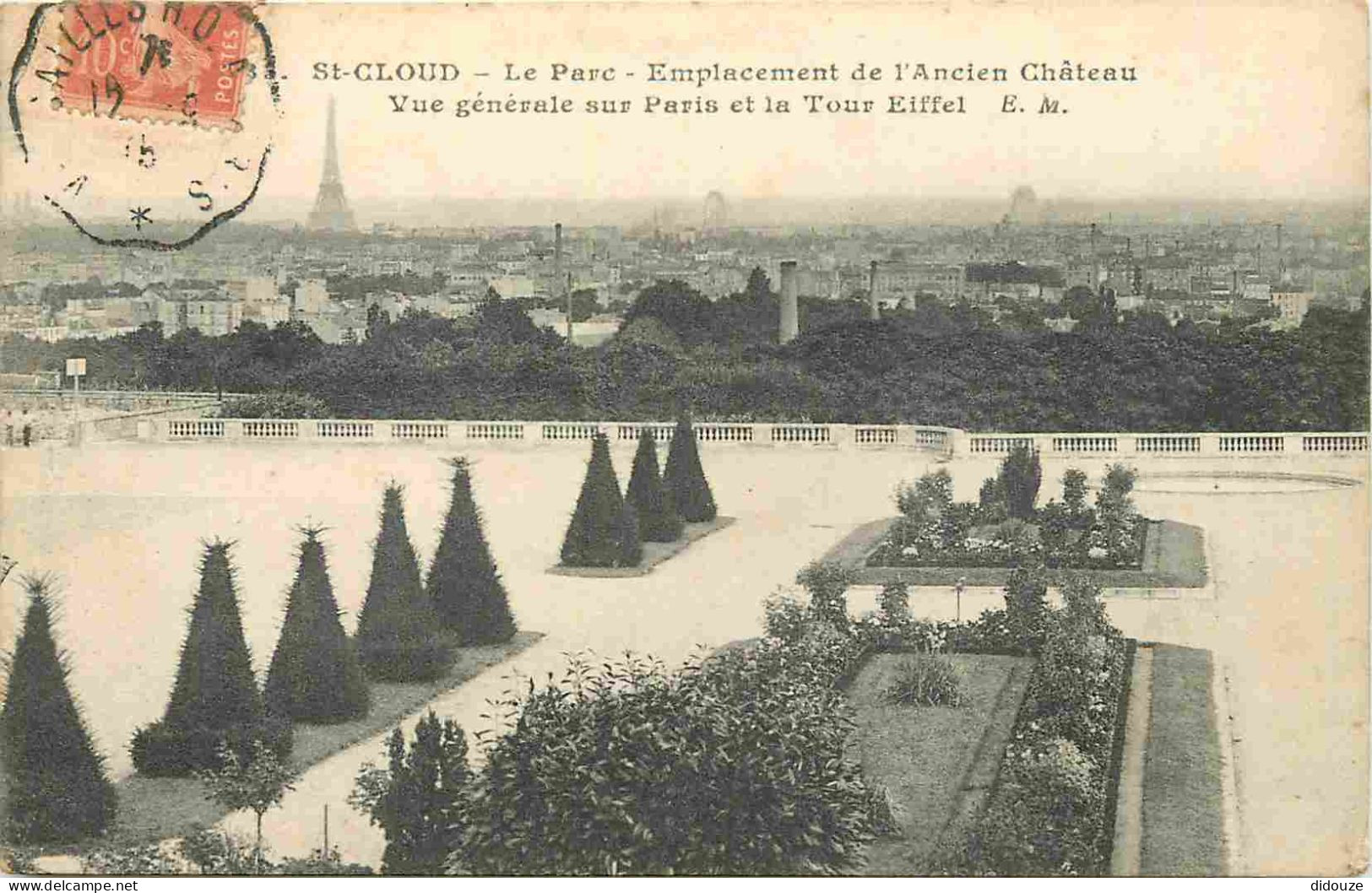 Carte Postale - 92 - Saint Cloud - Parc de Saint Cloud - Emplacement de l'Ancien Château - CPA - Voir Scans Recto-Verso