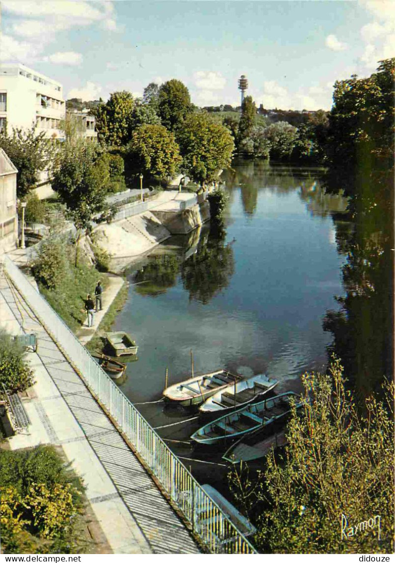 Carte Postale - 94 - Champigny-sur-marne - Promenade sur les bords de Marne au pont de Champigny vue sur Chennevières -