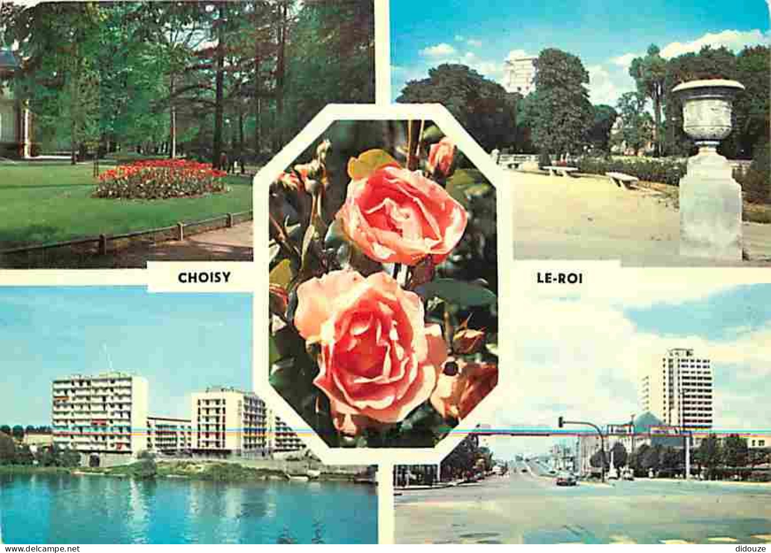 Carte Postale - 94 - Choisy le Roi - Multivues - Automobiles - Fleurs - Flamme Postale de Choisy le Roi - CPM - Voir Sca