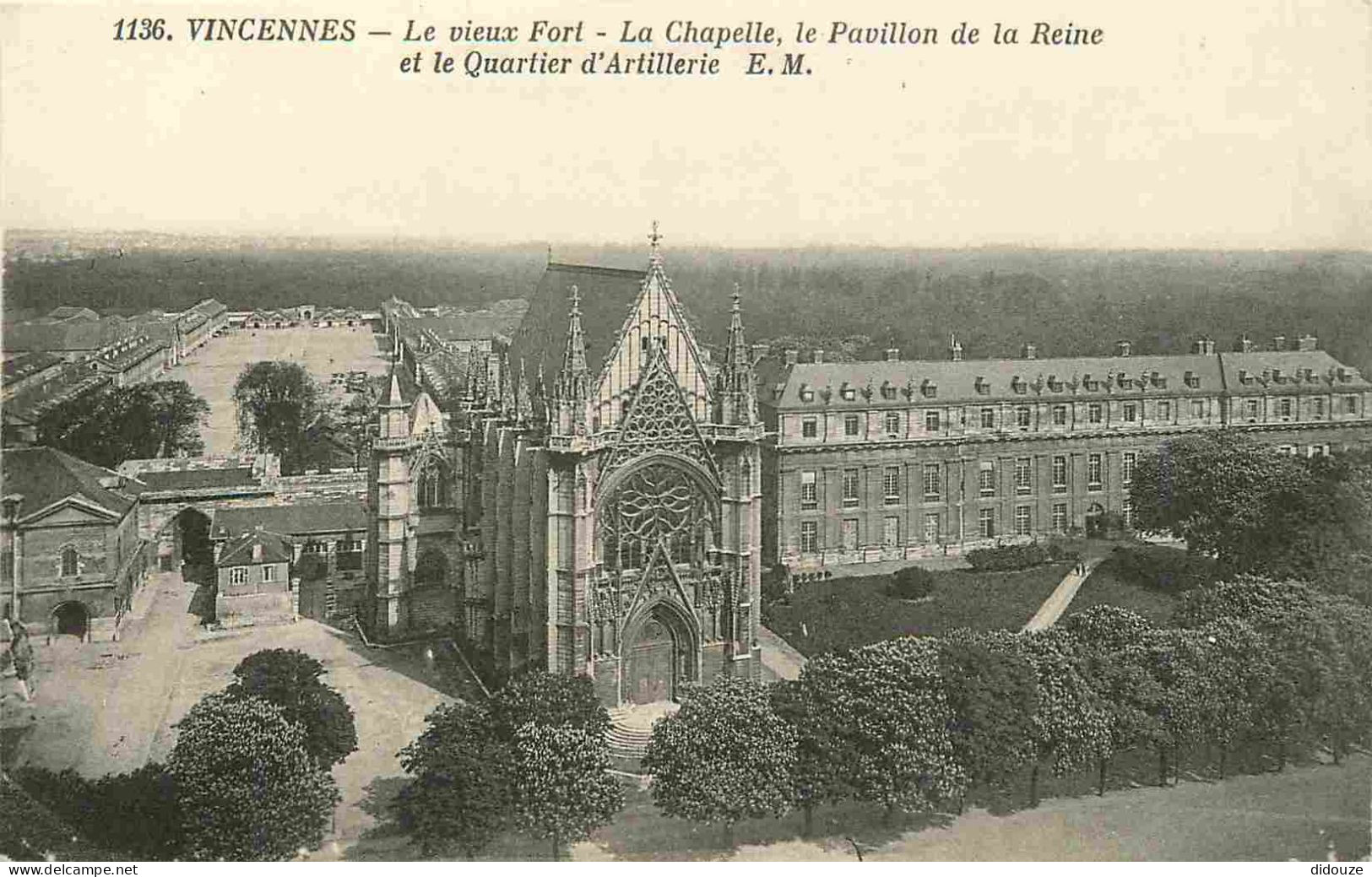 Carte Postale - 94 - Vincennes - Le vieux Fort - La Chapelle - le Pavillon de la Reine - CPA - Voir Scans Recto-Verso -