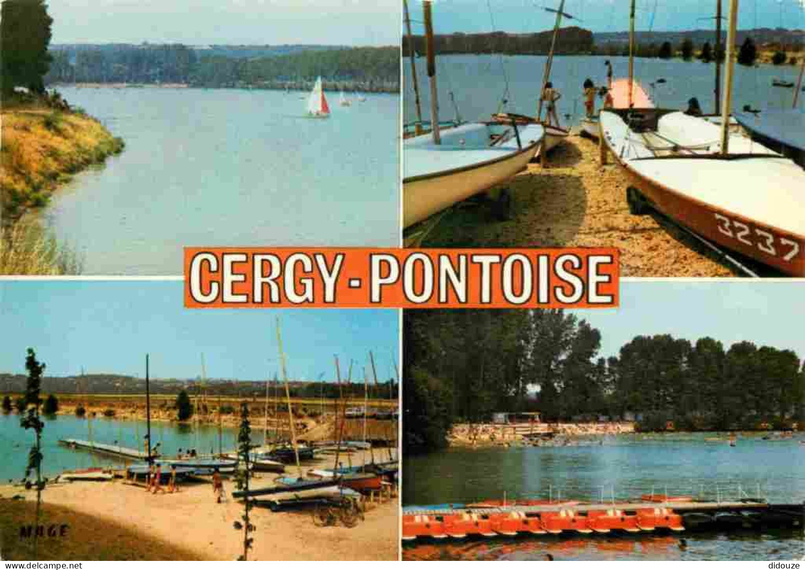 Carte Postale - 95 - Cergy Pontoise - La Base de Loisirs - Multivues - Femme en maillot de bain - CPM - Voir Scans Recto