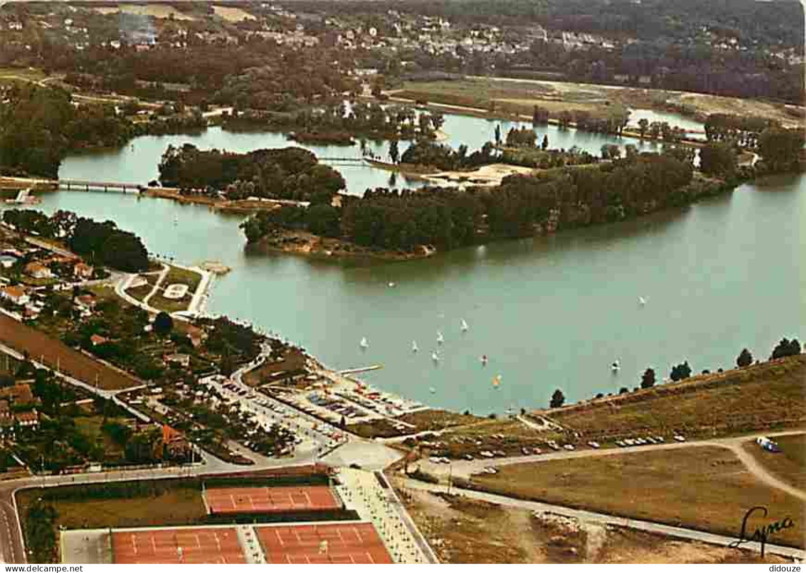Carte Postale - 95 - Cergy Pontoise - Les Etangs - La Base de Loisirs - Vue aérienne - CPM - Voir Scans Recto-Verso - Po
