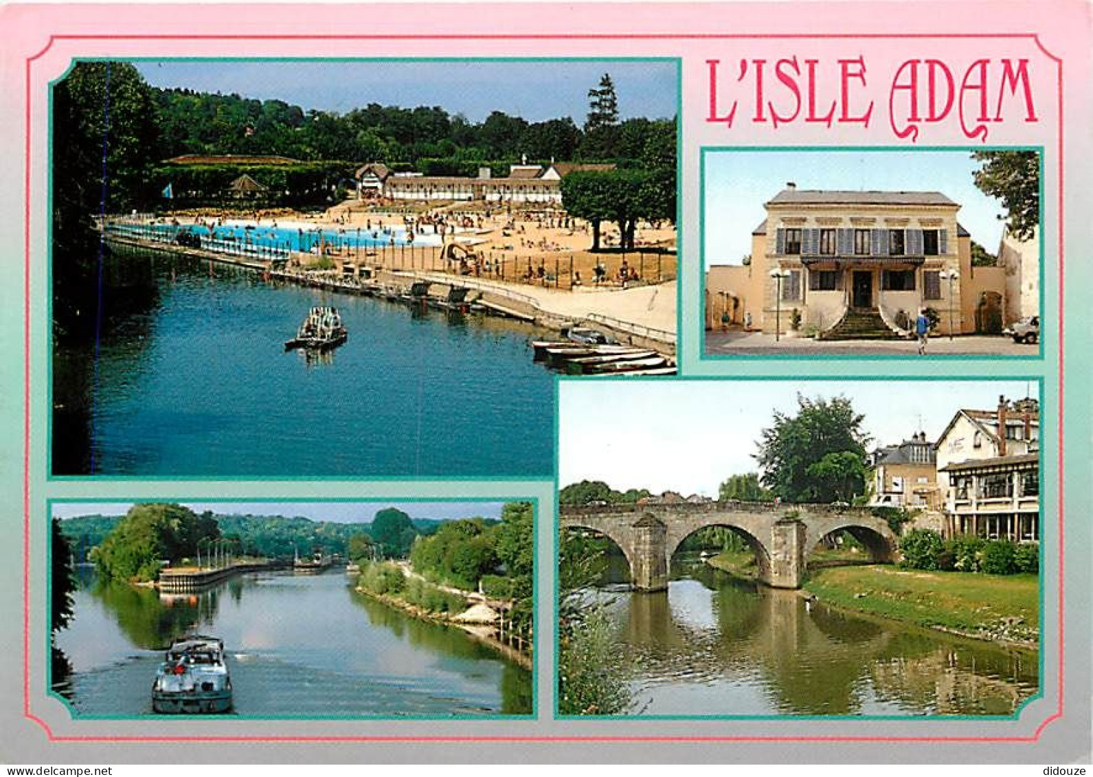 Carte Postale - 95 - L'Isle Adam - Multivues - Flamme Postale de L'Isle Adam - CPM - Voir Scans Recto-Verso - Poscard -