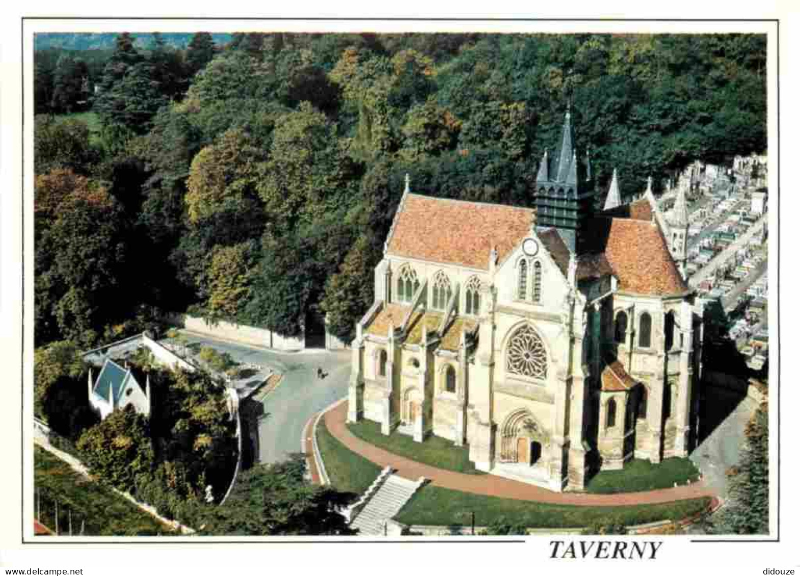 Carte Postale - 95 - Taverny - Eglise Notre-Dame de Taverny - Vue aérienne - CPM - Voir Scans Recto-Verso - Poscard - Ca