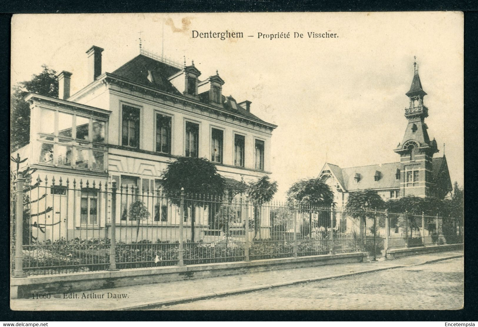 Carte Postale adressée à HENRI BAELS ou ANNA DEVISSCHER - Belgique - Denterghem - Propriété de Visscher (CP22347OK)