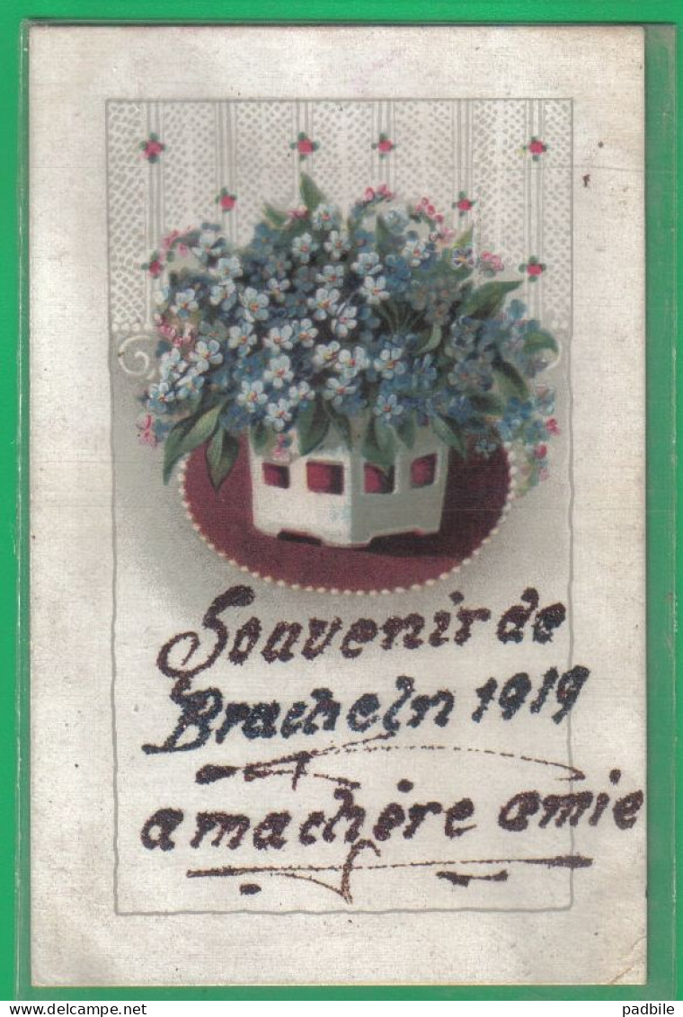 Carte postale Allemagne Brechelen  Hückelhoven à ma Chère amie correspondance militaire très beau plan