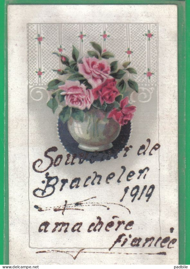 Carte postale Allemagne Brechelen  Hückelhoven à ma Chère fiancée correspondance militaire très beau plan