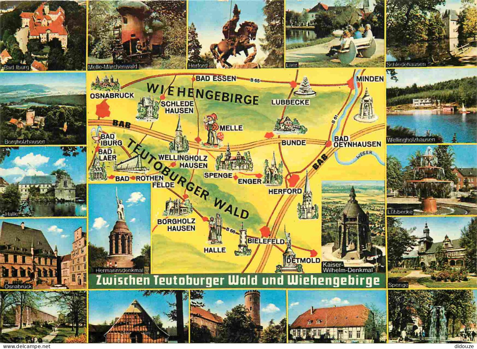 Carte Postale - Allemagne - Georgsmarienhütte - Multivues - Zwischen teutoburger wald und wiehengebirge bad iburg melle-