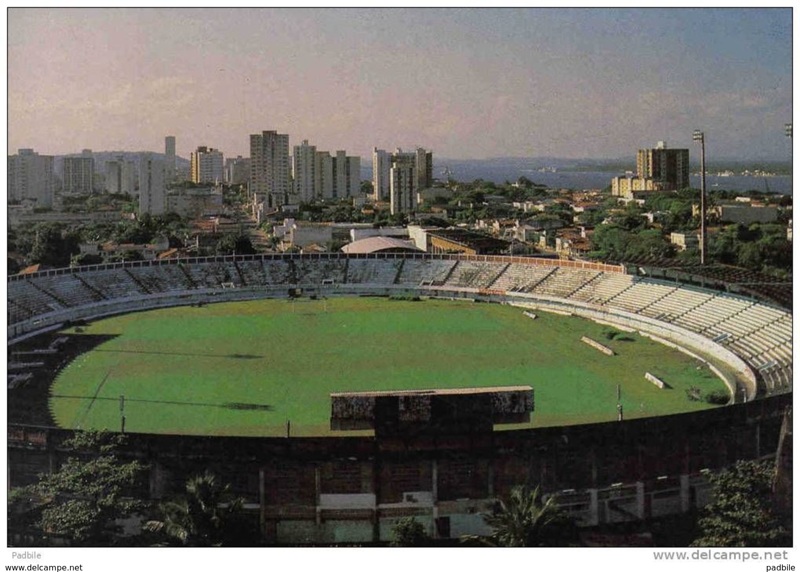 carte postale Amérique du Sud  Brésil  Aracaju Sergipe stade de Football  très beau plan