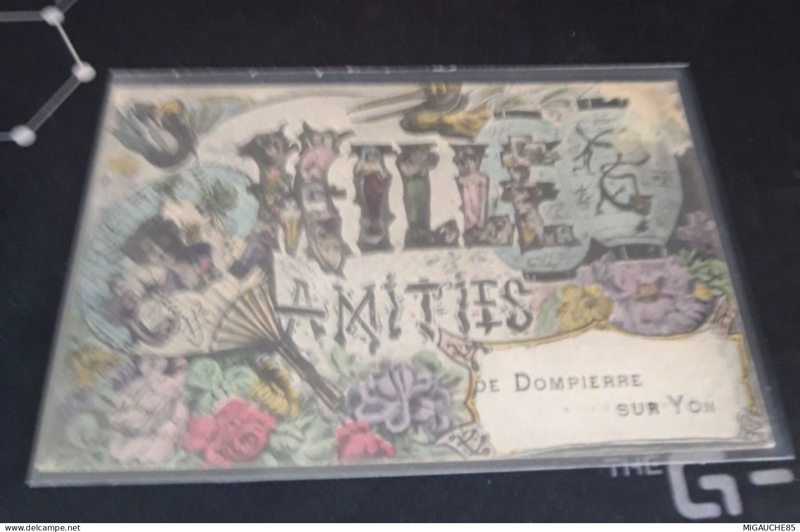 carte  postale  AMITIES  DE DOMPIERRE SUR YON