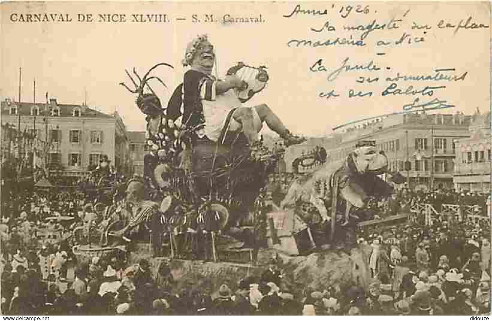 Carte Postale Ancienne - 06 - Nice - Carnaval de Nice - S.M Carnaval - Animée - CPA - Voir Scans Recto-Verso - Poscard -