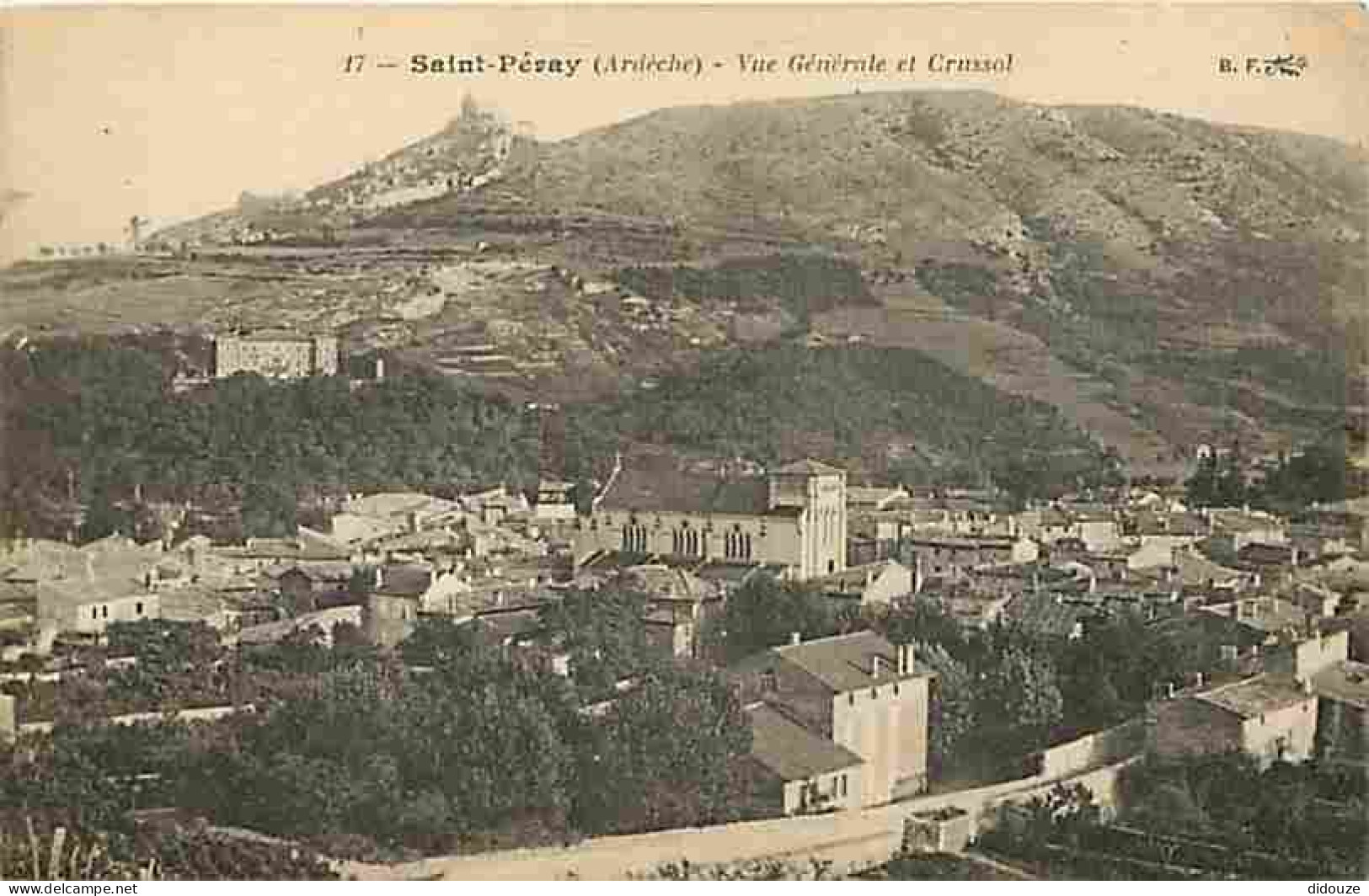 Carte Postale Ancienne - 07 - Saint Péray - Vue Générale - Crussol - CPA - Voir Scans Recto-Verso - Poscard - Carta Post