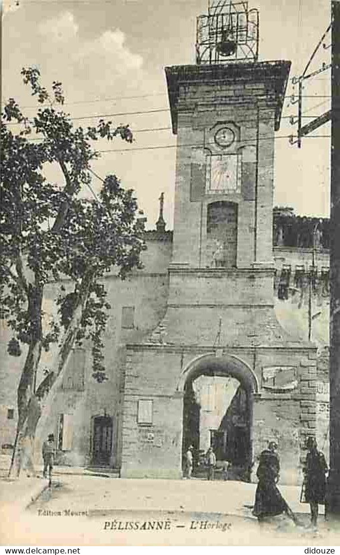 Carte Postale Ancienne - 13 - Pélissanne - L'Horloge - Animée - CPA - Voir Scans Recto-Verso - Poscard - Carta Postal -