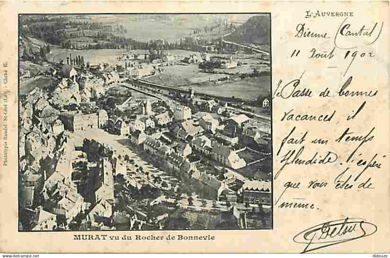 Carte Postale Ancienne - 15 - Murat - Murat vu du Rocher de Bonnevie - CPA - Voir Scans Recto-Verso - Poscard - Carta Po