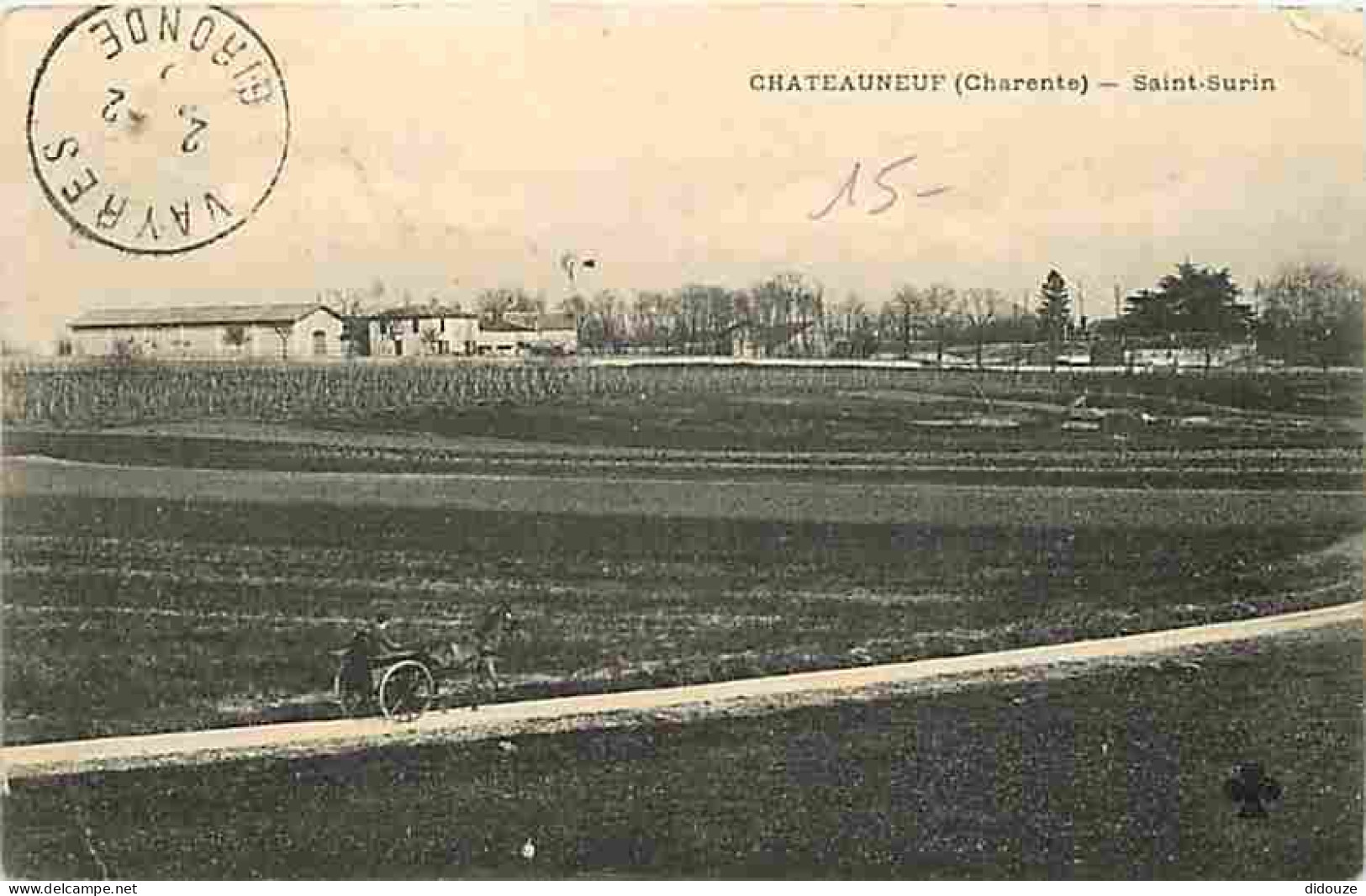 Carte Postale Ancienne - 16 - Chateauneuf sur Charente - Saint-Surin - Animée - Correspondance - Oblitération ronde de 1