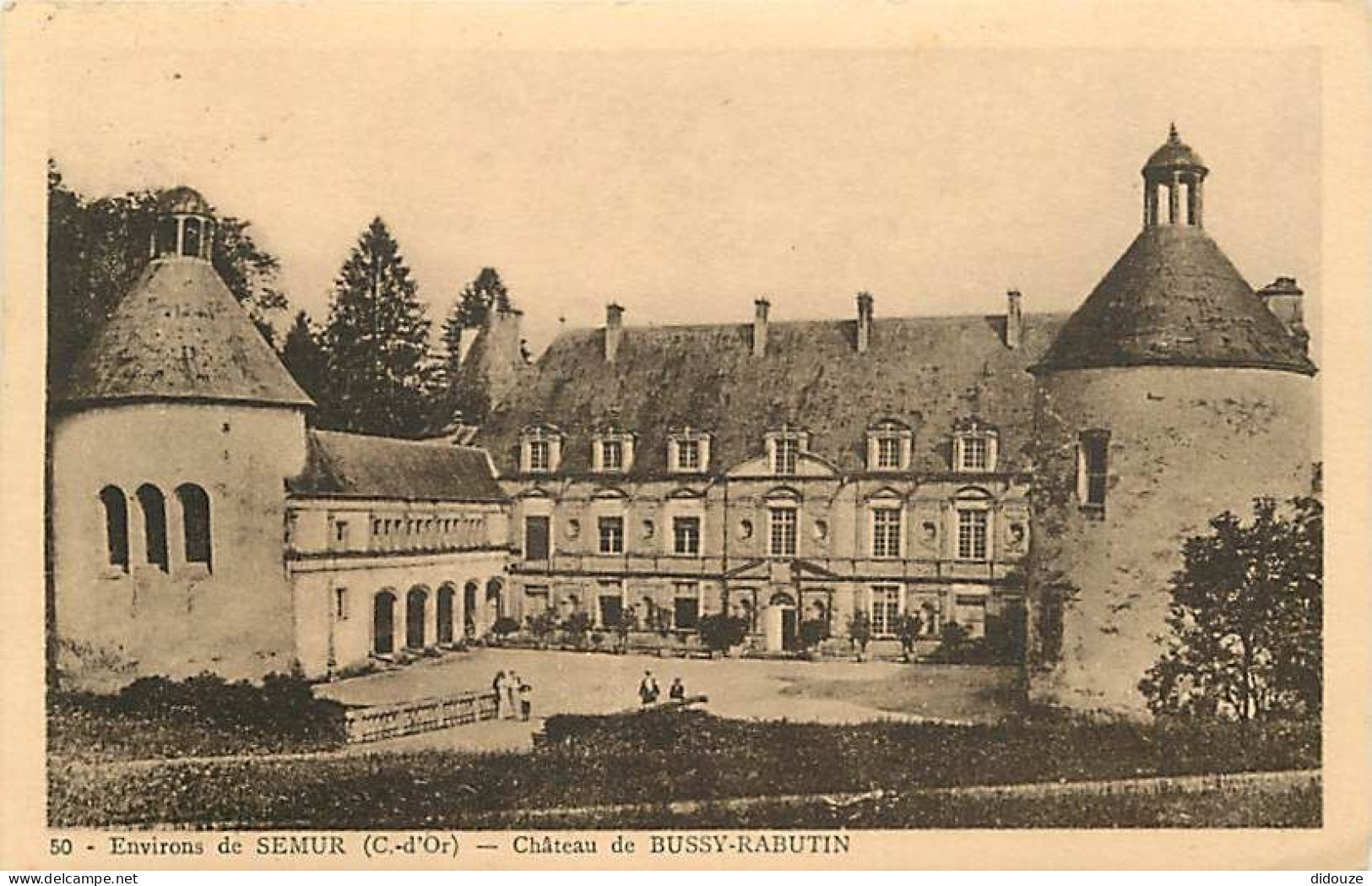 Carte Postale Ancienne - 21 - Semur - Environs de Semur - Château de Bussy Rabutin - Correspondance - CPA - Superbe Obli