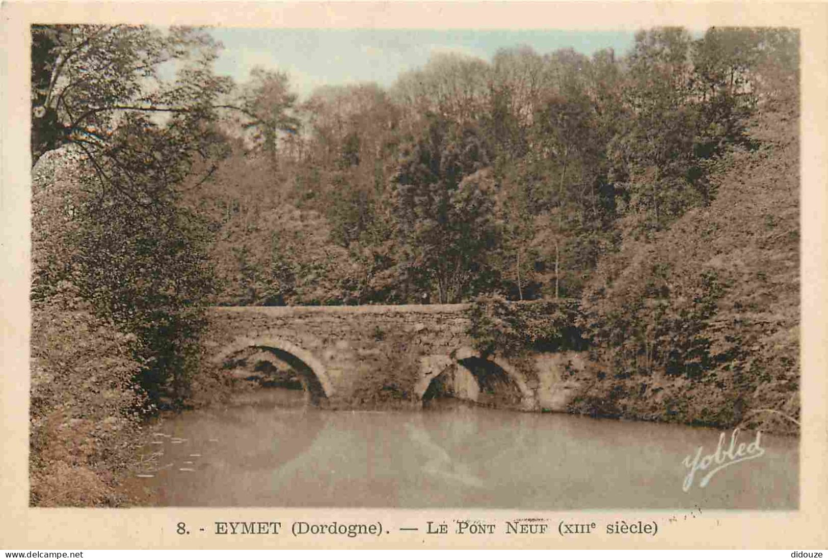 Carte Postale Ancienne - 24 - Eymet - Le pont Neuf - CPA - Voyagée en 1949 - Voir Scans Recto-Verso - Poscard - Carta Po