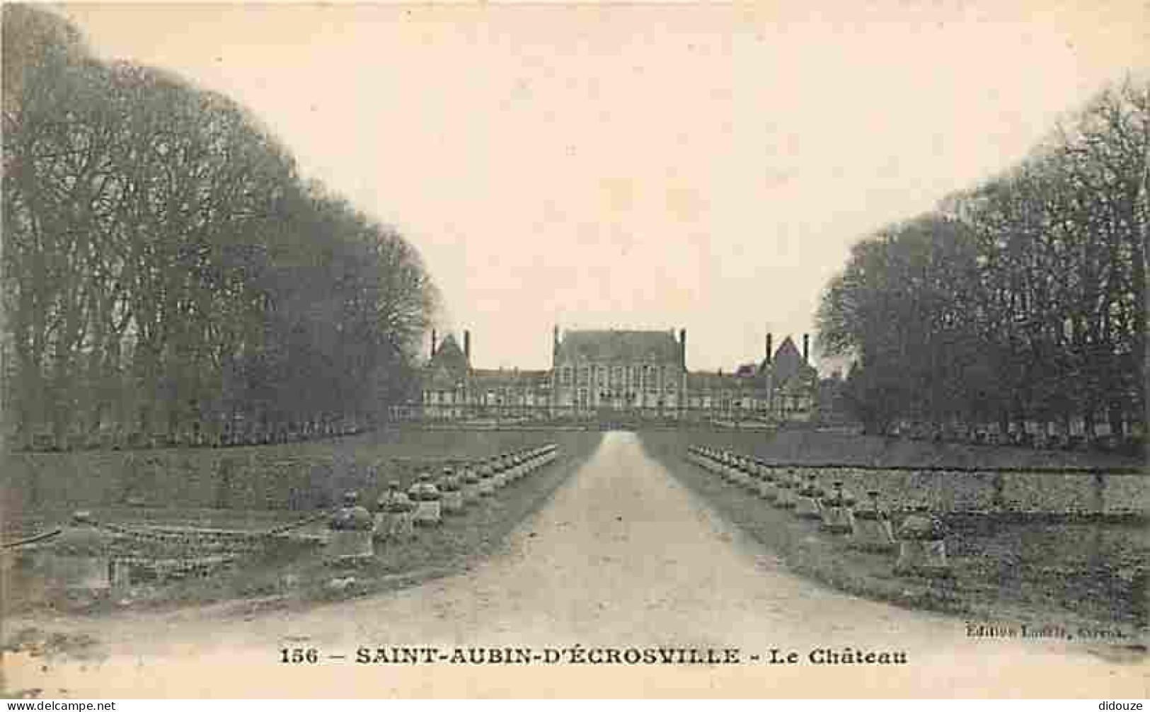 Carte Postale Ancienne - 27 - Saint Aubin d'Ecrosville - Le Château - CPA - Voir Scans Recto-Verso - Poscard - Carta Pos
