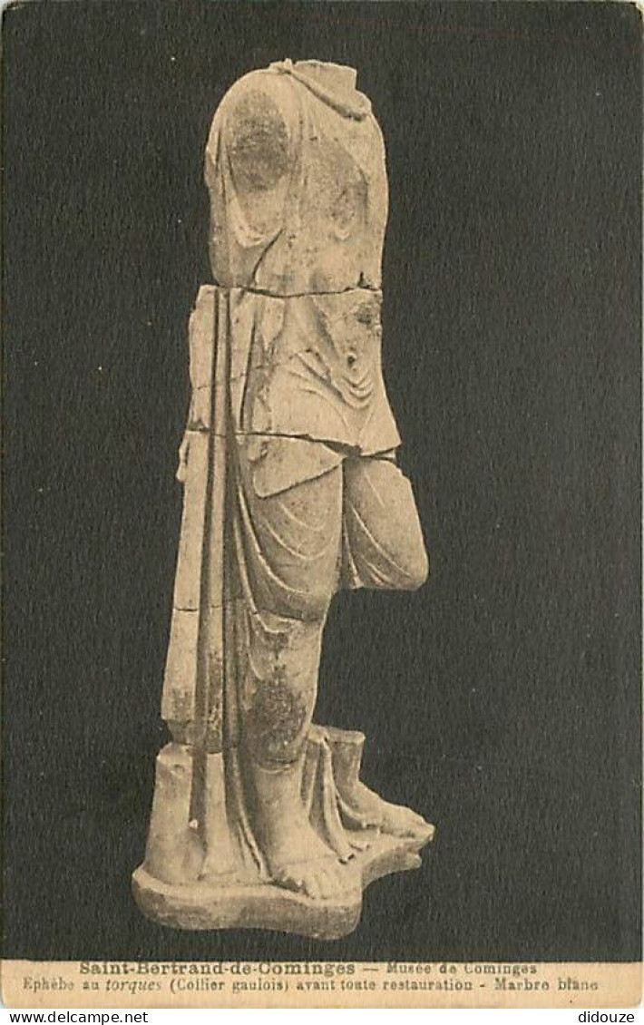 Carte Postale Ancienne - 31 - Saint Bertrand de Comminges - Musée de Comminges - Ephèbe au torques (collier gaulois) ava