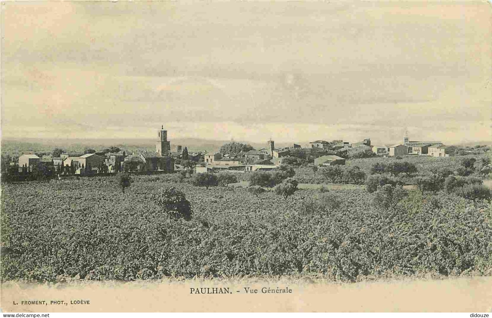 Carte Postale Ancienne - 34 - Paulhan - Vue Générale - Correspondance - CPA - Oblitération ronde de 1905 - Voir Scans Re
