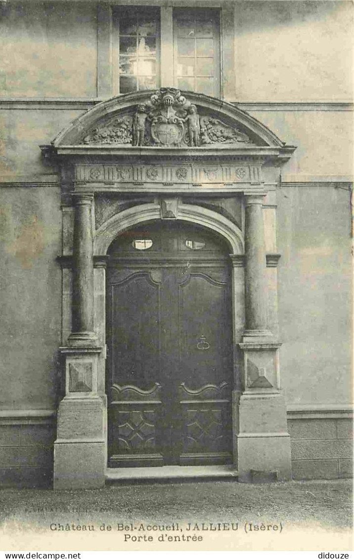Carte Postale Ancienne - 38 - Jallieu - Château du Bel-Accueil - Porte d'entrée - CPA - Carte Neuve - Voir Scans Recto-V