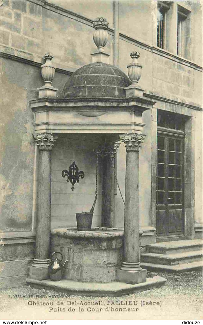 Carte Postale Ancienne - 38 - Jallieu - Château du Bel-Accueil - Puits de la Cour d'honneur - CPA - Carte Neuve - Voir S