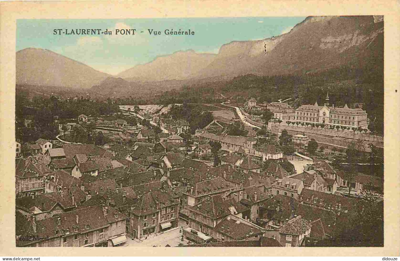Carte Postale Ancienne - 38 - Saint-laurent-du-pont - Vue générale - CPA - Voir Scans Recto-Verso