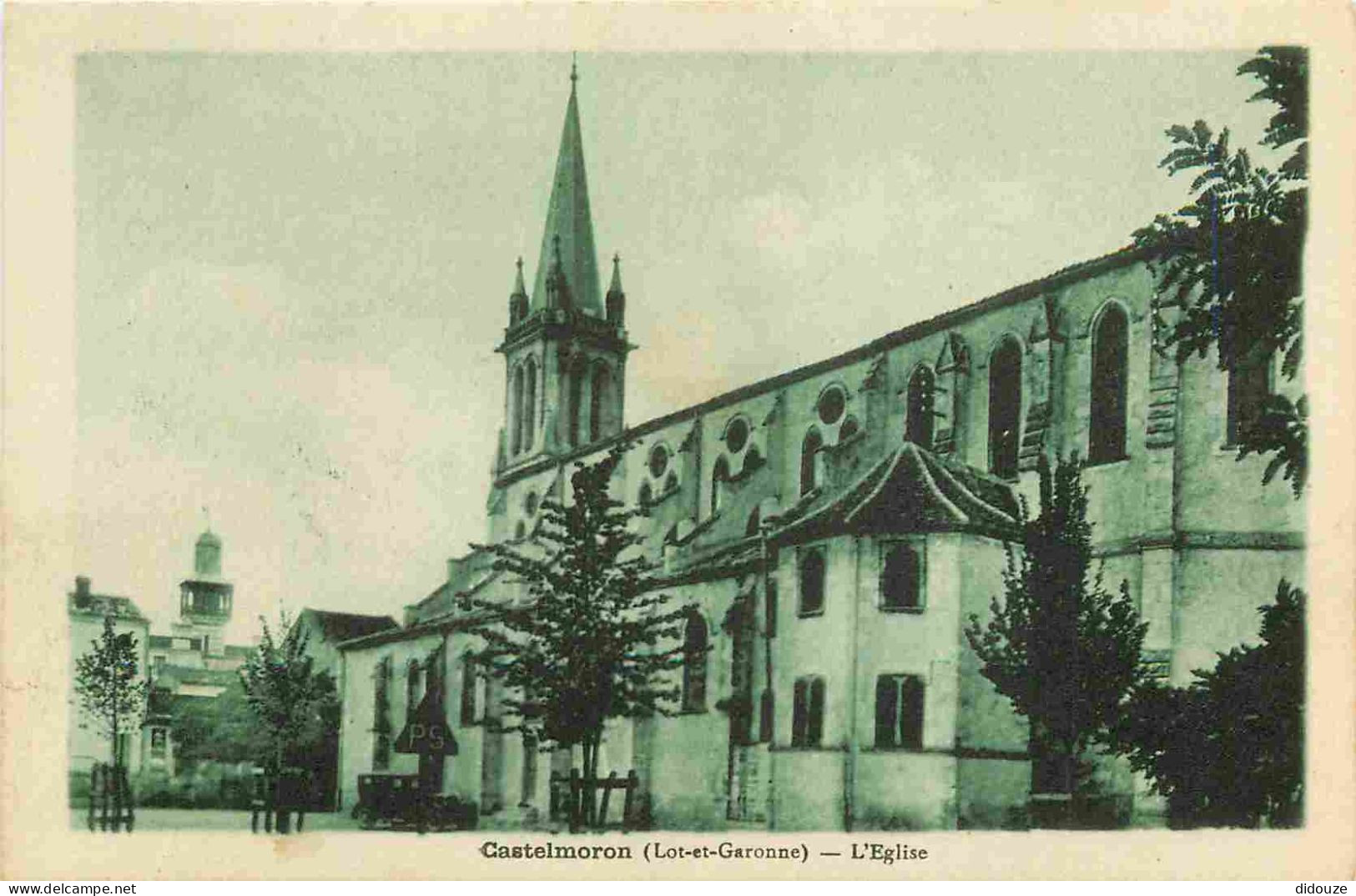 Carte Postale Ancienne - 47 - Castelmoron - L'Eglise - CPA - Voir Scans Recto-Verso - Poscard - Carta Postal -  Postkart