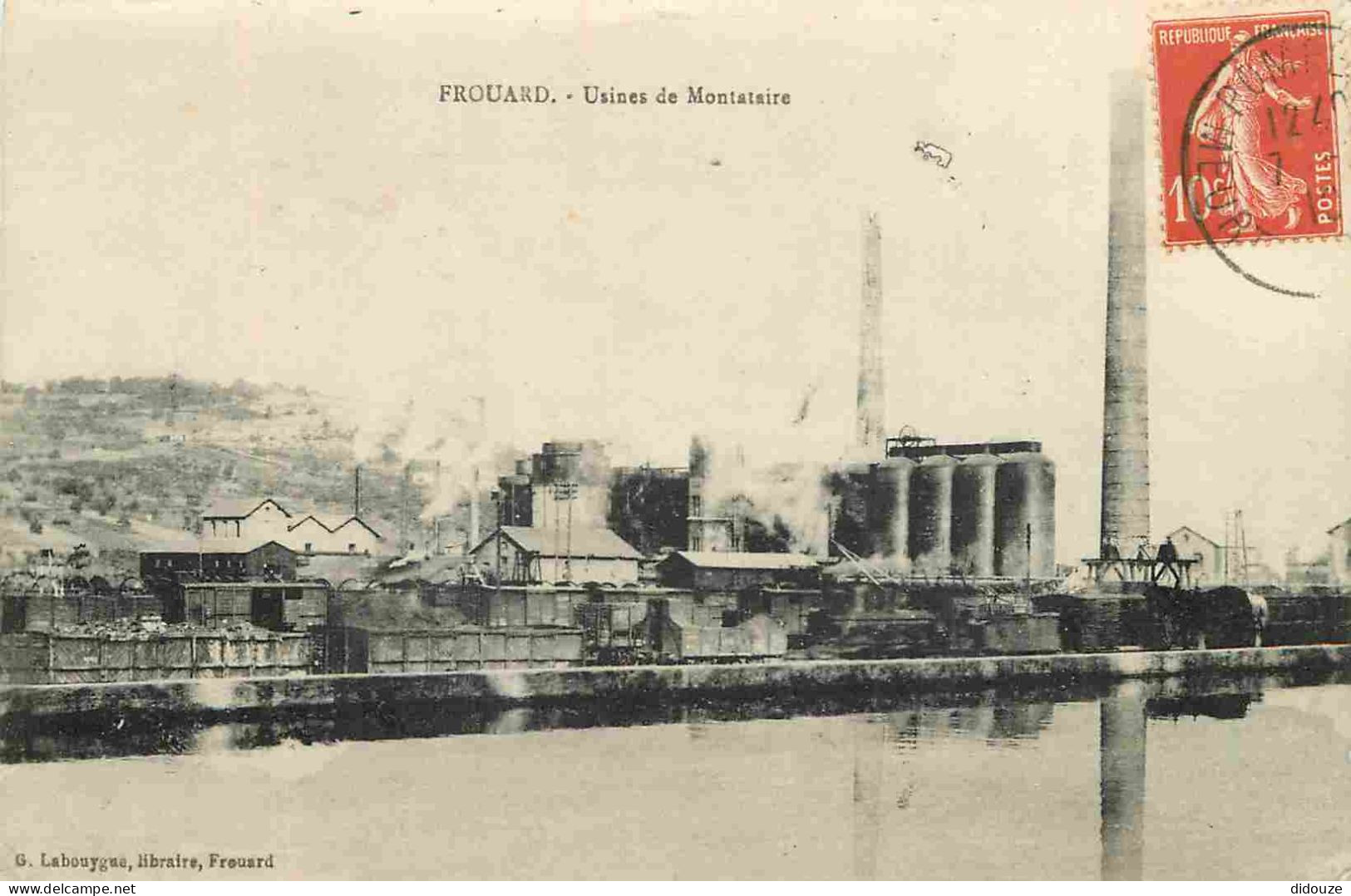 Carte Postale Ancienne - 54 - Frouard - Usines de Montataire - CPA - Oblitération ronde de 1919 - Voir Scans Recto-Verso