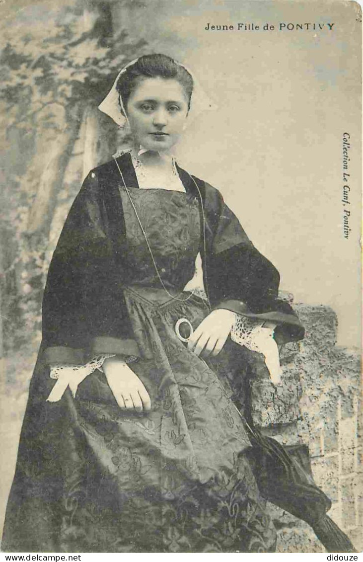 Carte Postale Ancienne - 56 - Pontivy - Jeune Fille de Pontivy - Animée - Folklore Scènes et Types - CPA - Voir Scans Re